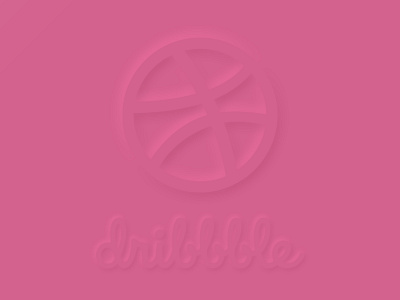 Neumorphic Dribbble Logo dribbble logo neumorphic neumorphism