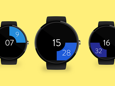 Watch UI design horloge hour time ui