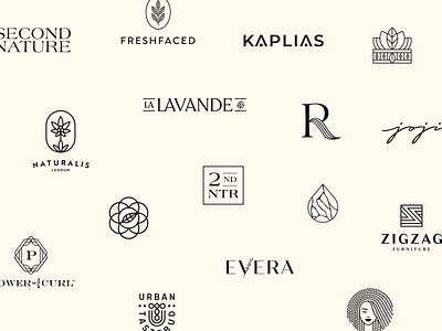 2019 Logos badge beauty logo branding cosmetics elegant emblem haircare icon logo collections logofolio logos monogram natural organic skincare sustainable wordmark