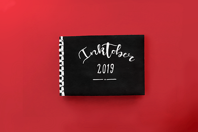 Inktober 2019 Book bookbinding handlettering ink inktober inktober2019 paint typography