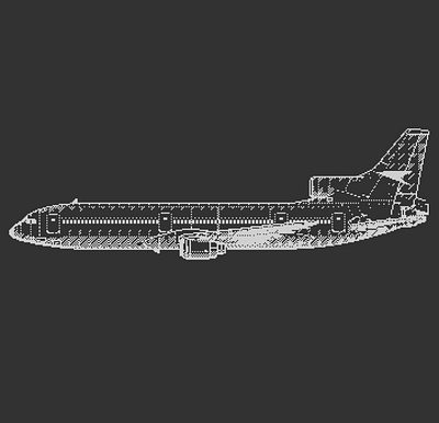 L1011 Pixel Art 70s adobe illustrator airplanes fun illustration vector