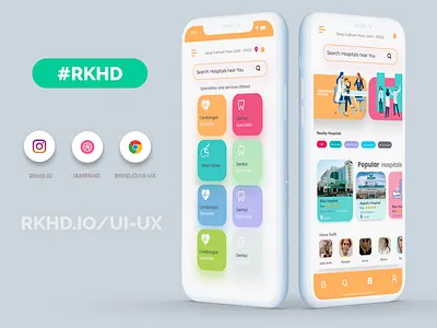 Doctor App app design illustration rkhd ux