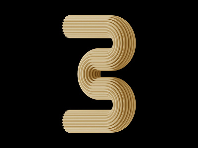 Three... art artdirection design illustration lettering type typography