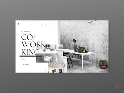 coworking - concept ui concept coworking creative design digital minimalism ui ux web webdesign