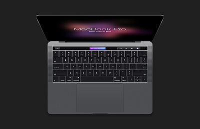 Free MacBook Pro Mockup with Touch Bar design free freebies mockup mockup design mockup psd mockup template