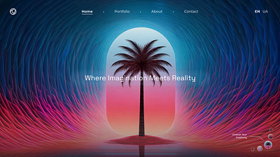 Dreamscape Gateway | Website | AI-Generated ai ai generated animation dream dreamscape header motion graphics website