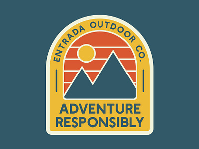 Adventure Mountain Badge adventure badge logo mountains national park outdoor badge outdoors outside patch retro retro logo retro patch vintage wilderness