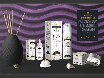 Label and package design for cosmetic line brand design brand identity branding design label design label packaging labeldesign labels mockup package design packagedesign