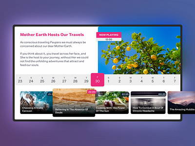 TV App Concept apple tv application chromecast colors media player television tv tv app ui ux
