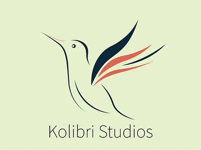 Logo design for "kolibri studios" art branding design icon illustration illustrator logo minimal vector website