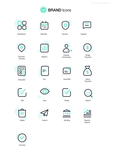 Brand Icons clean ui icon design icon set iconography icons illustration ui ui design