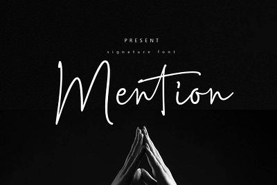Mention Signature Free Font font font family free font free fonts freebie freebies typeface typefaces typogaphy typography