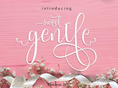 Sweetgentle Free Script Font font font family free font free fonts freebie freebies typeface typefaces typogaphy typography