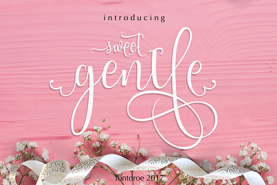 Sweetgentle Free Script Font font font family free font free fonts freebie freebies typeface typefaces typogaphy typography