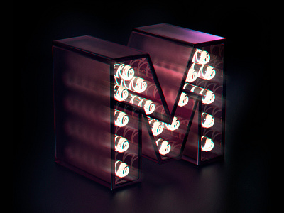 Letter M 3d 3dillustration cinema4d lettering physicalrender