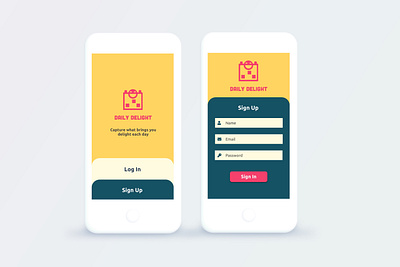 Day 001 Daily UI Challenge: Sign Up app dailyui design logo signin signup ui