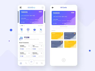 Finance Management App (2) app cash design finance finance app finances fintech product design transactions ui uiux ux