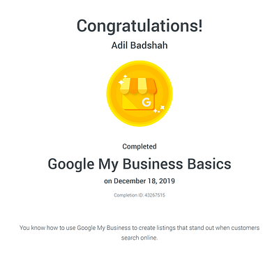 Google My Business Award award congratulations google google award my business rewards