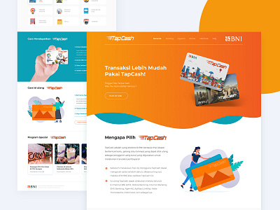 TapCash Landing Page branding design flat ui uidesign ux uxdesign web