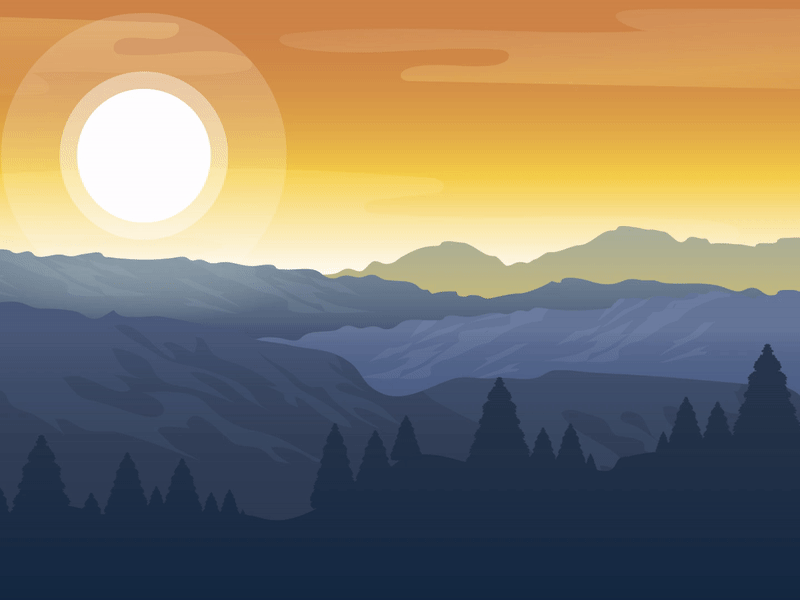 Flying Birds 100daychallenge animated animated gif animation birds birds flying gif illustration landscape motiongraphics scenery sun