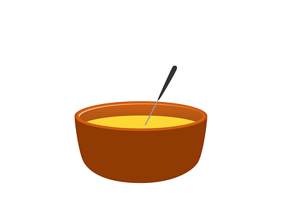 Fondue animation illustration vector