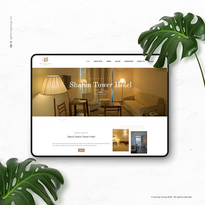 Shahin hotel web design animation app brand branding design hotel icon identity type ui ux webdesign website website design