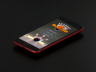 Bowling Game UI app branding design flat icon typography