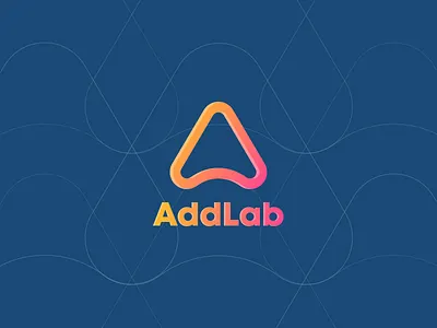 AddLab logo branding design flat illustration logo minimal typography
