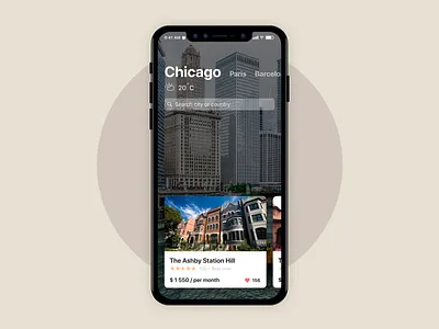 House Rent IOS Application Concept app app design cards concept estate estate app experience house ios ios app listing property real estate rental ui user interface ux