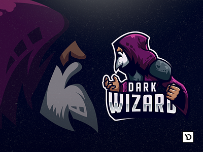 Dark Wizard - ESports mascot logo concept badge brand design esport illustration logo logodesign mascot design mascot logo vector