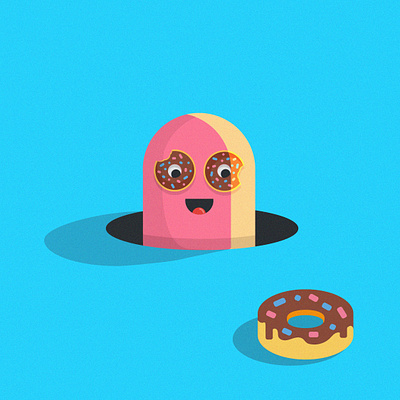 Donut Boy character donut graphicdesign illustraion