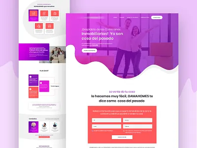 Home Rent Broker Website agency clean ui design designs home homepage house interface landing landing page property rent ui ux web website