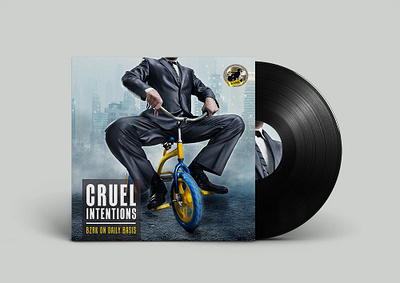 Cruel Intentions - BZRK on Daily Basis [record sleeve] albumcover albumcoverdesign albumrelease artwork housemusic music photography photoshop