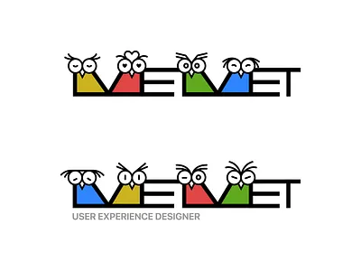 The Owls and MEMET illustration logo memet owl typography vector