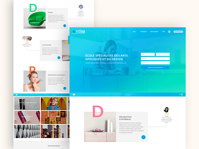 edaa website design landingpage ui ux webdesign