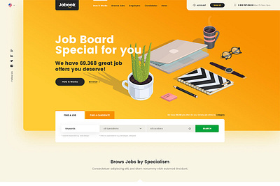 Jobook Web Design branding design e commerce online store web webdesign website website builder website concept website design website store
