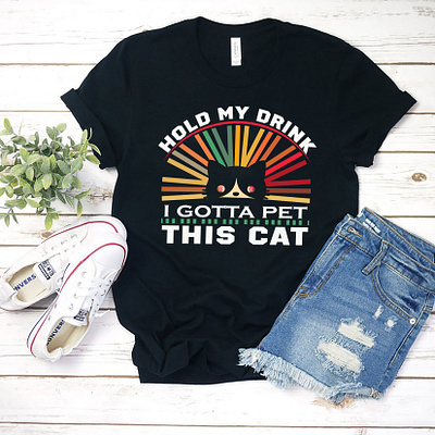 🐱Gotta Pet This Cat🐱 amazing amazon cat kitten cat lady cat logo cat lover cats etsy pet cat pets teesdesign teeshirt teespring typography