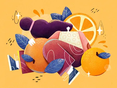 oranges design illustration ui 设计