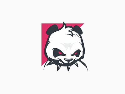 Panda Pink angry animal panda