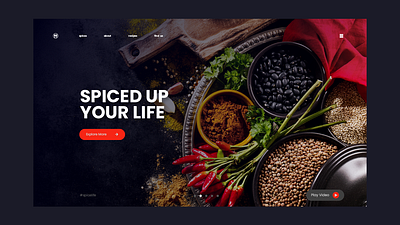 Spice Of Life dark ui uidesign web design