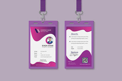 Corporate And Business ID Card Design business card busness card design card design company id card design creative id card design design design id card graphic graphic design graphicdesign graphicsobai id card design id card design in illustrator id card maker id card template identity card design illustration illustrator photoshop school id card design