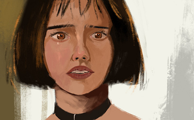 Mathilda (leon the professional) animation art character digitalpainting illustration painting