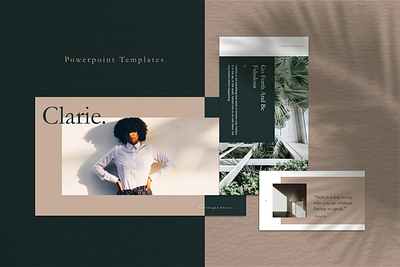 CLARIE Powerpoint Template branding businessman creative powerpoint creative presentation creative template deck fashion fashion template google slide keynote modern design pitch powerpoint powerpoint presentation ppt pptx presentation presentation layout professional slide