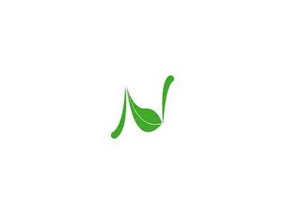 Lettermark N Natural Look behance clean dribbble graphicdesign illustration leaves letter lettering letterman lettermark logo natural nature nature illustration
