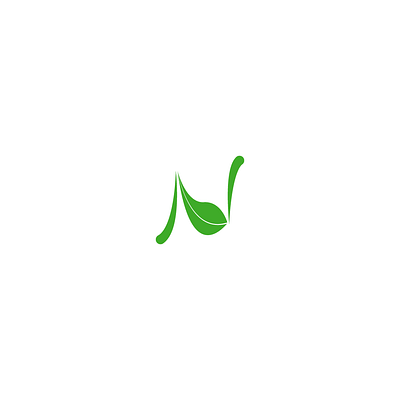 Lettermark N Natural Look behance clean dribbble graphicdesign illustration leaves letter lettering letterman lettermark logo natural nature nature illustration