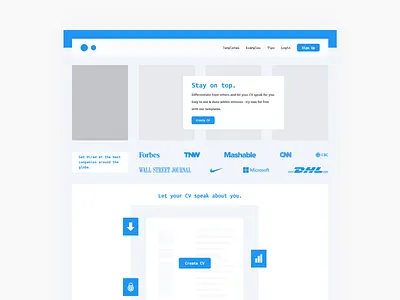 CV Builder - Concept adobe xd concept design ui uiuxdesign