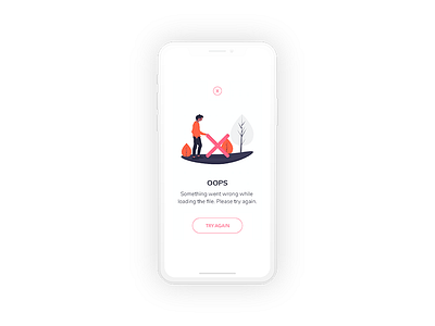 Error Page app error error page illustrator ui