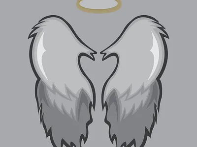 Angel Wings design flat illustration vector