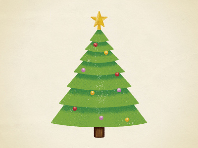 Christmas Doodle christmas christmas tree illustration star texture