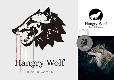 Hangry Wolf Logo angry artwork branding creative death stranding design graphics hangry wolf illustration logo logodesign logoinspiration vector wolf wolf logo